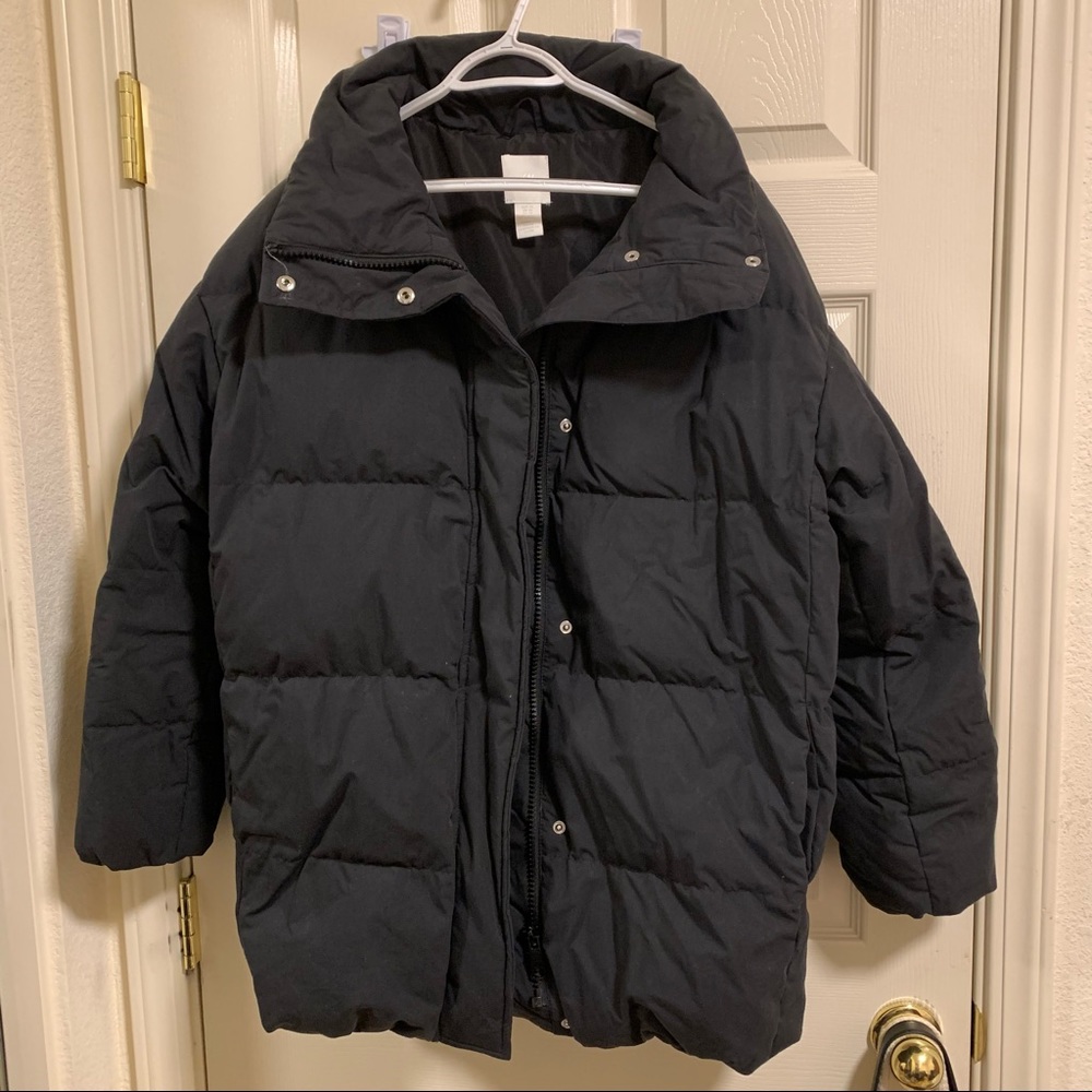 H&m black puffer jacket